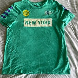 Medium teal short sleeve Express T-shirt